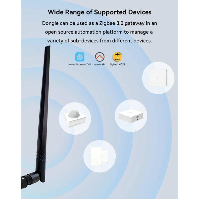 Zigbee-Dongle USB 3,0 Ewelink Zigbee, funciona con todos los dispositivos Zigbee para asistente Zigbee2mqtt Smart Home, 2,0