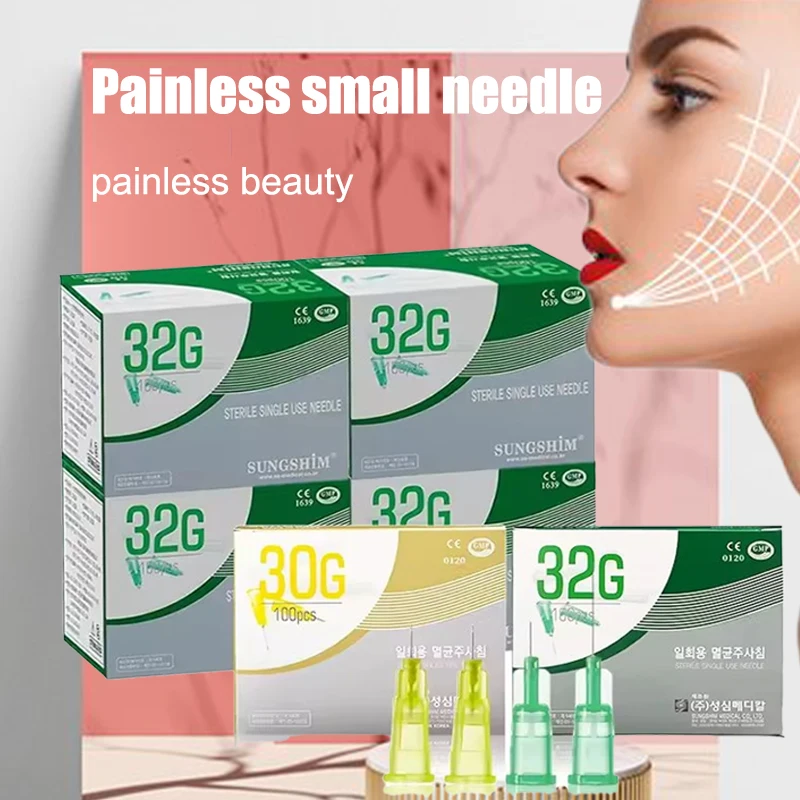 30G13mm32G 34G High beauty Aseptic disposable syringe needle painless small needle  cosmetic needle tool