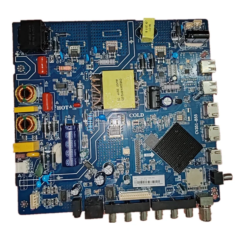 

CV351-B55 Three in one TV network WiFi motherboard 120v 600ma works well