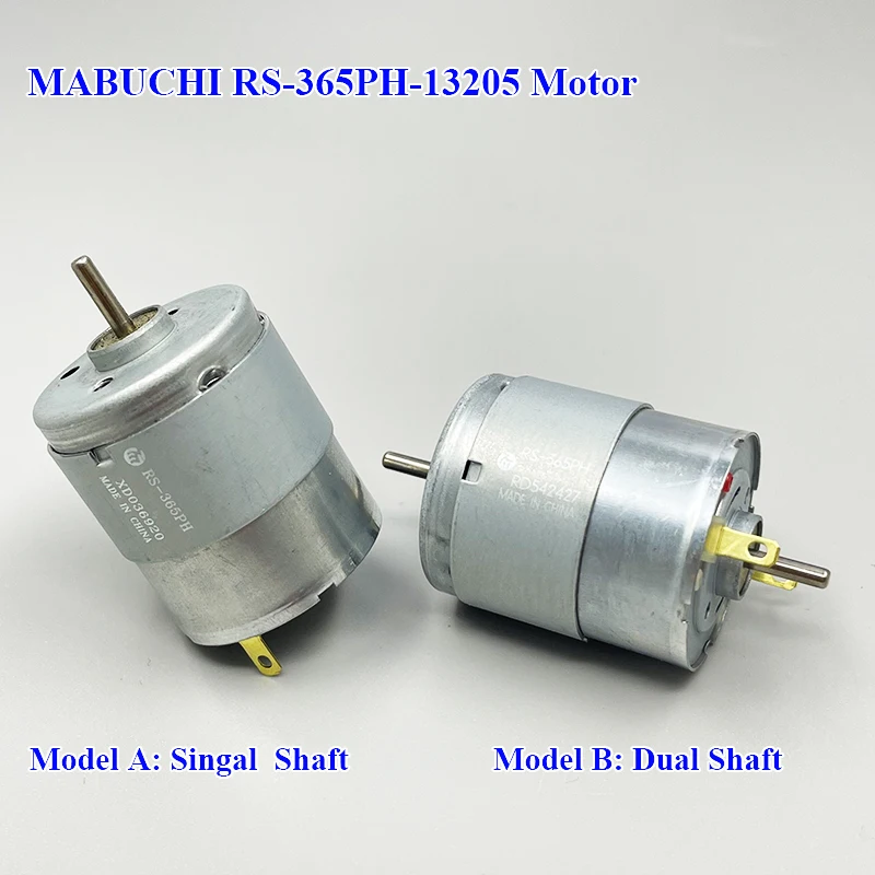 MABUCHI RS-365PH-13205 Carbon Brush Electric Motor single / Dual Shaft DC 12V 18V 24V Mini 365 Motor for Printer Home Appliance