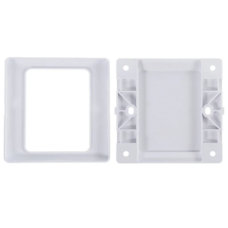 Electric Wall Socket Blank Cover Panel Whiteboard ABS Outlet Plate Bezel