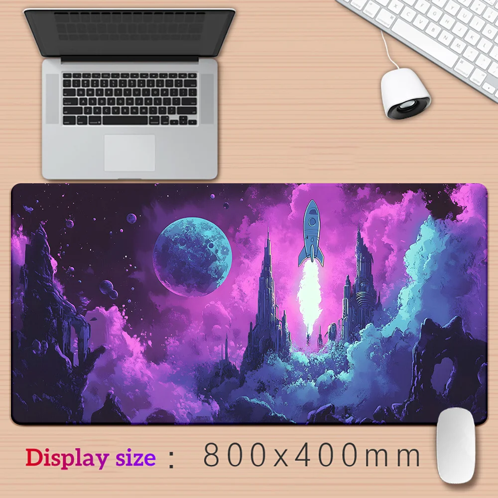 1 Stück Raketenstart-Mauspad, Tastatur-Gaming-Zubehör, Mauspad, Büro, Computer, PC, Gamer, Laptop, Schreibtischunterlage, Naturkautschuk-Wate