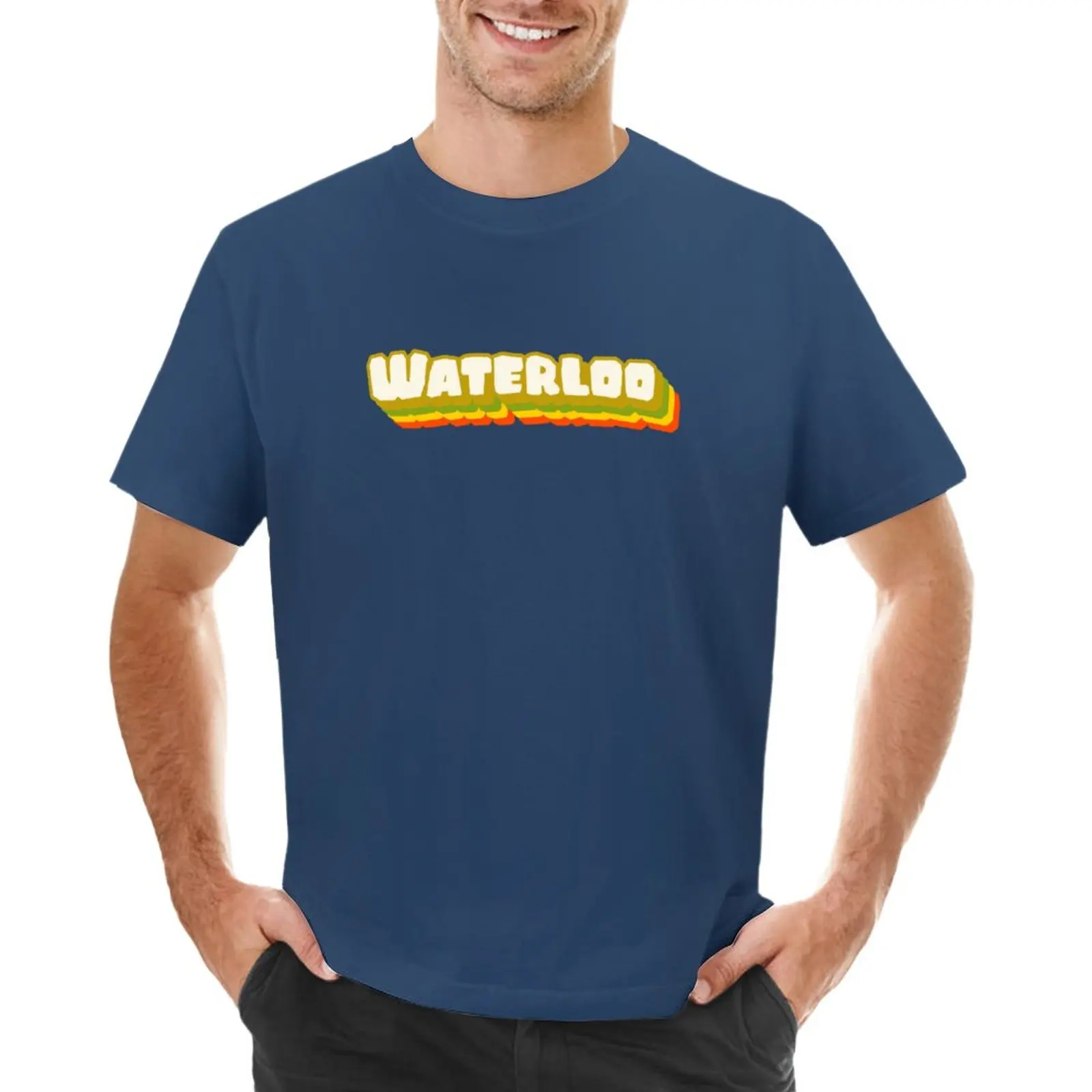 

Waterloo T-Shirt funnys summer clothes blacks boys animal print Men's t shirts