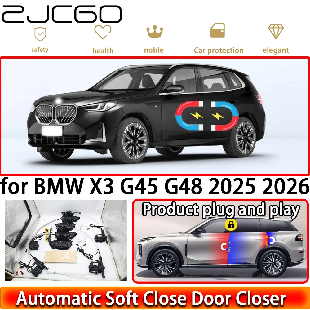 

ZJCGO для BMW X3 G45 G48 2025 2026: Комплект доводчиков дверей OEM, система автоматического закрывания дверей с функцией Power Closing, легкое закрытие дверей, установка Plug & Play