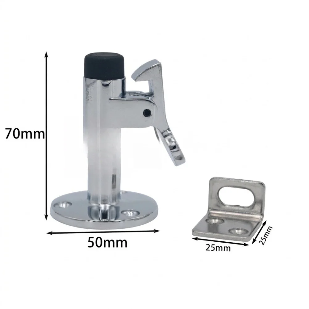 1 Pcs Aluminum Alloy Marine Door Latch Hook 70x50mm Spring Catch Stopper For Boat Cabin Deck Yacht RV Marine Hardware Accessorie