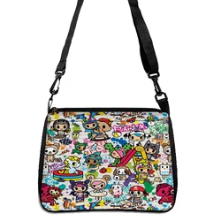 Tokidoki-Bolso de hombro para mujer, bandolera de viaje, informal, 5,23