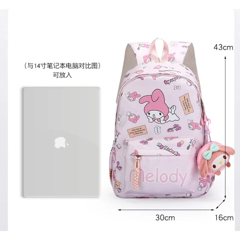 Sanrio\'s Children\'s Cartoon Cute Portable Large-capacity Backpack Cross-border High-capacity Convenient Daily Travel Schoolbag