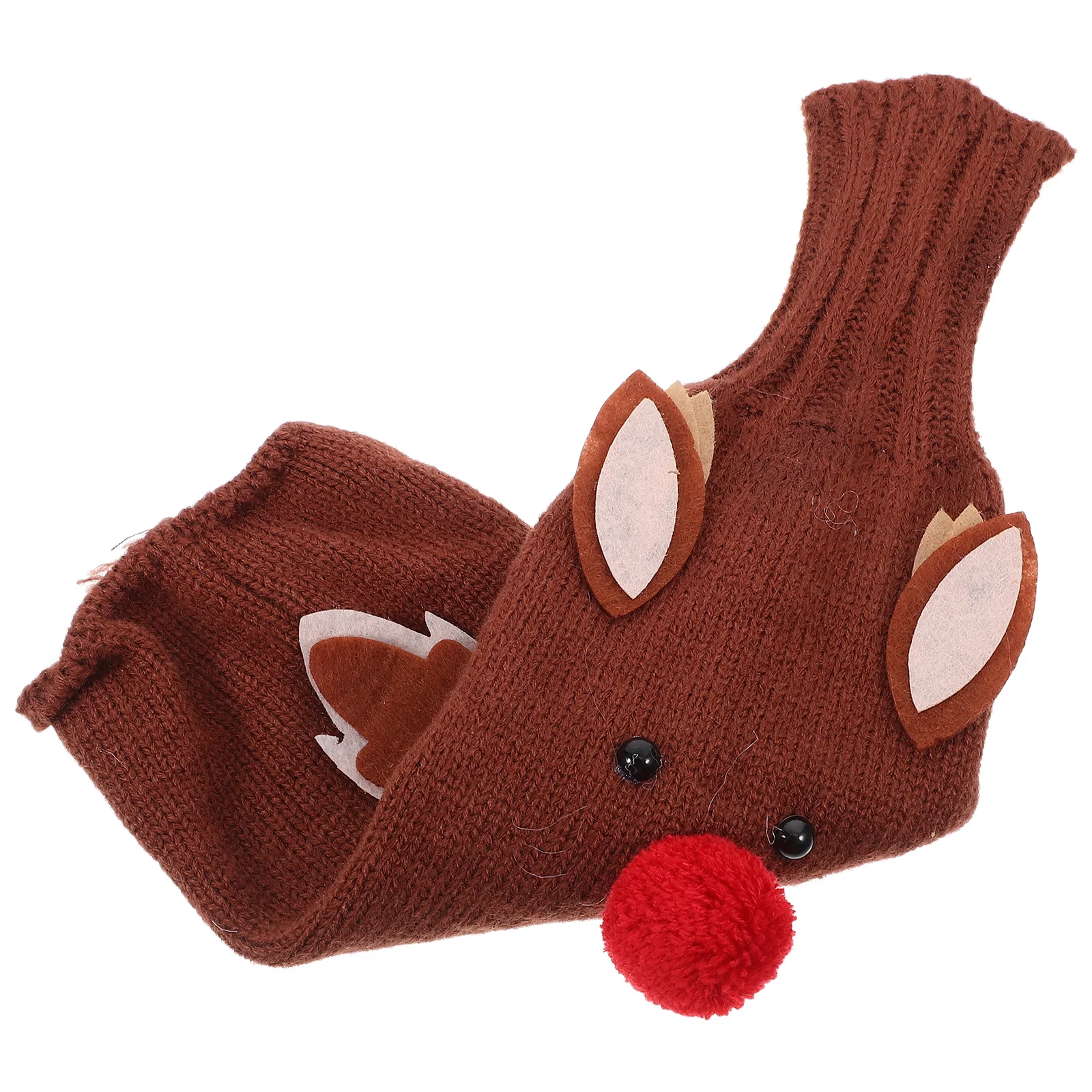 

Wine Bottle Cover Knitted Christmas Sweater Design Eyecatching Table Decor Musthave Restaurant Party Decoration