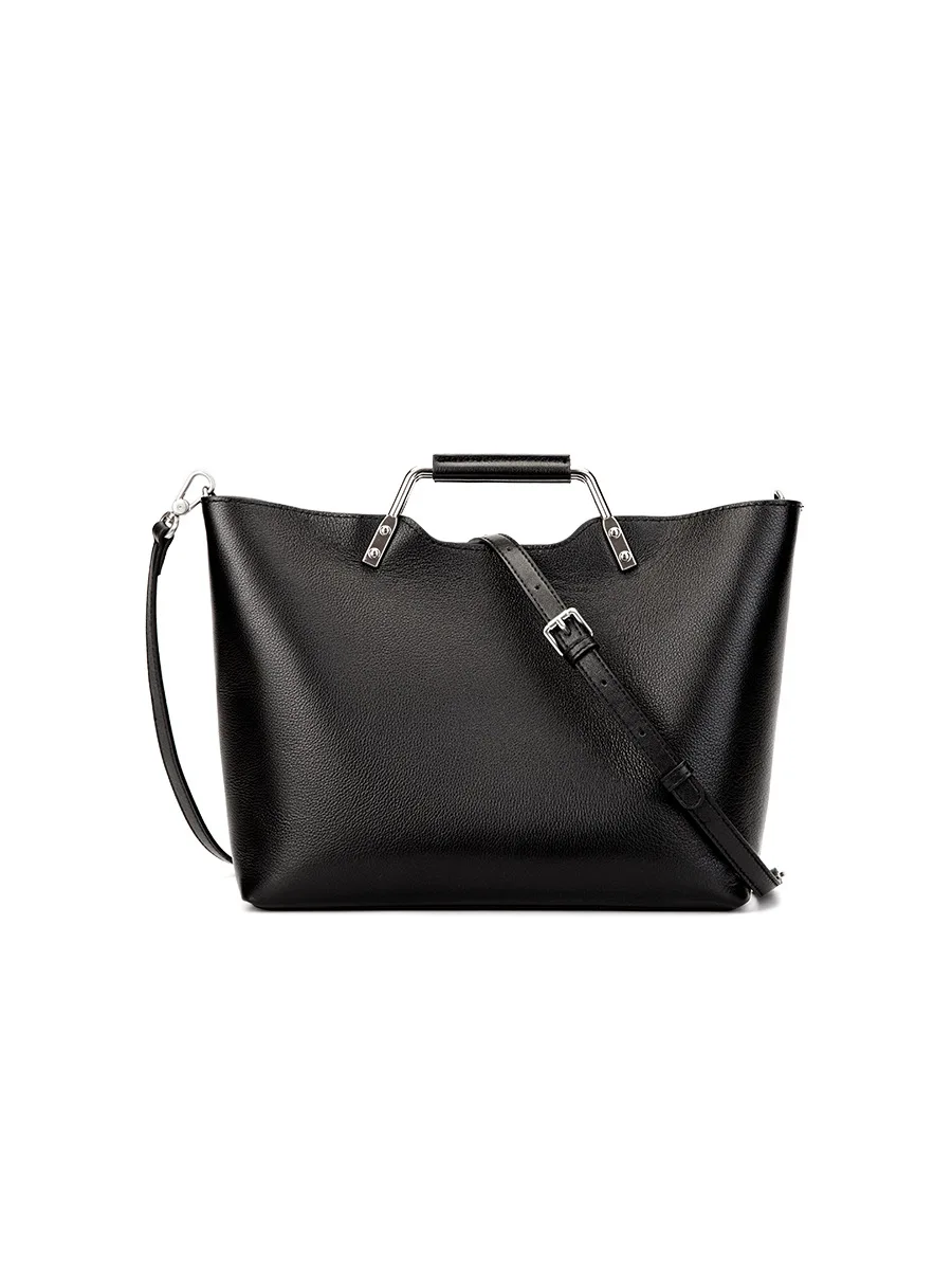 Vintage Single Shoulder Artistic Top Layer Cowhide Crossbody Bag Commuter Handbag Women's Genuine Leather Simple Women's Bag