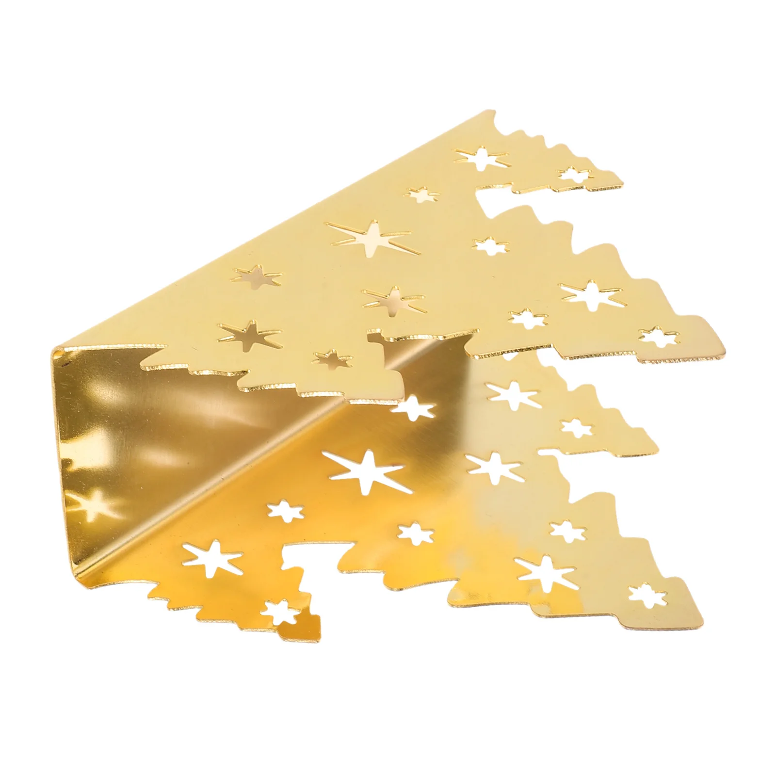 

Christmas Napkin Holder Stainless Tissue Dispenser Modern Decorative Centerpiece for Dining Table Home Holiday