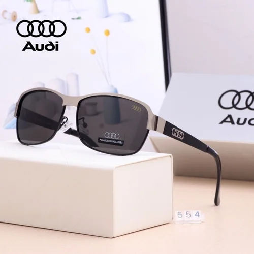 Imagen 2 del producto Gafas de Sol de Lujo AUDI de Alta Gama para Hombre y Mujer, Polarizadas UV400, Gafas de Conducir, Estilo Clásico, Diseño de Moda de Primera Calidad