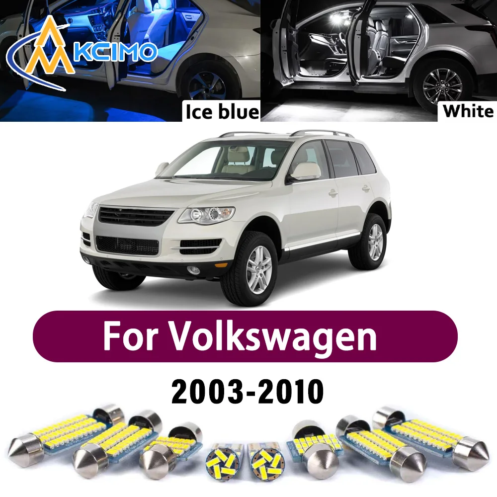 

Super Bright LED Interior Lamp Kit For Volkswagen Touareg 7L 2003-2010 Error Free Canbus Dome Trunk Reading Mirror Light Bulbs