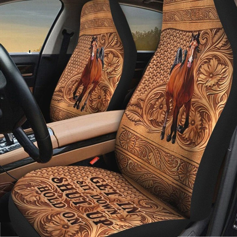 G99F Car Seat Cover Animal Printing Color Full Set Car Good Fit For Car Vechile