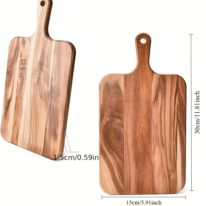 1 Pcs High-quality Sandalwood Chopping Board – Durable, Scratch-resistant and Rust-proof, Ideal for Chopping Cheese, Meat, Bread