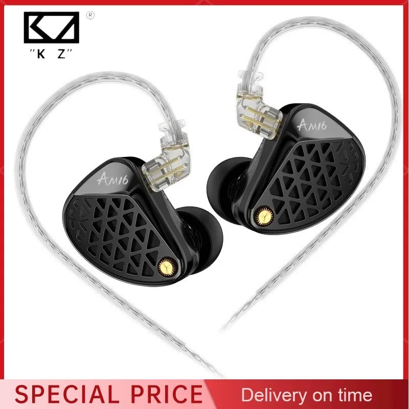 KZ AM16 16BA In Ear Earphone Balanced Armature Headset Precision Three-way Design Balanced Tuning And Bass Enhanced IEMs