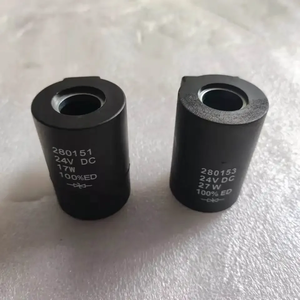 

280151 280153 Excavator electric parts solenoid valve coil 24V 17W 27W