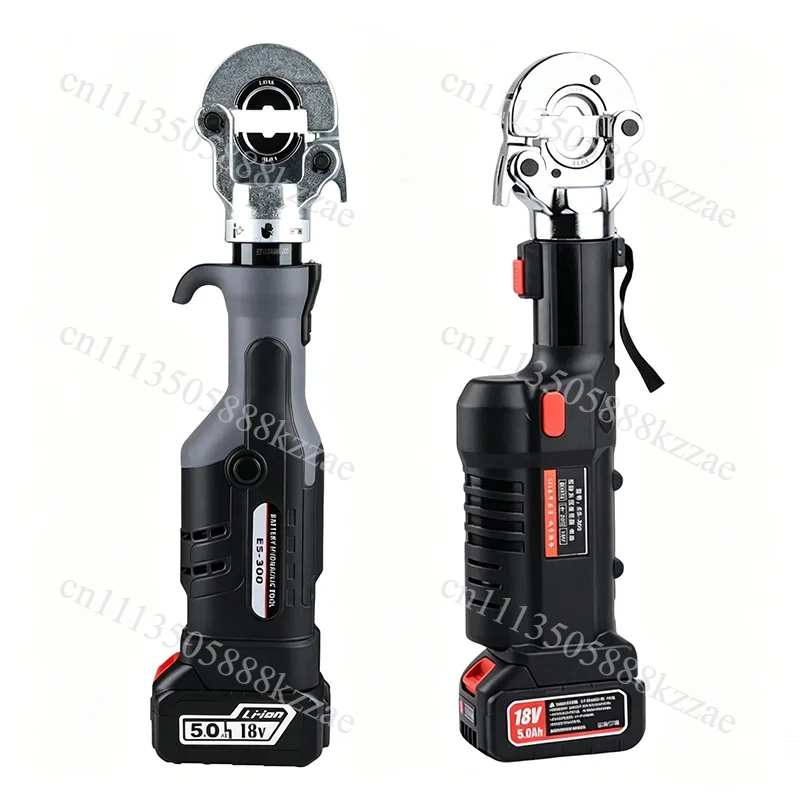 ES-300 Straight Handle Electric Hydraulic Crimper for 10-300mm² Copper Aluminum Terminals with Fast Crimping & 360° Rotation