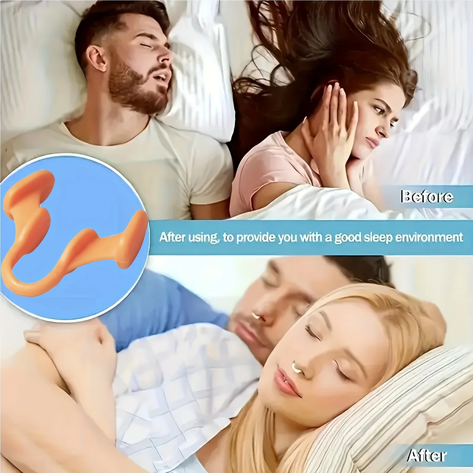 2-10pcs 실리콘 수면 보조 코 확장기는 산소 흐름을 강화하고 수면 품질 및 코골이 완화 비강 클립 장치를 향상시킵니다.