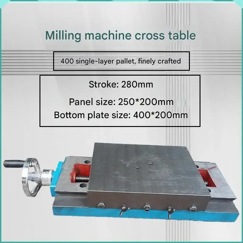 400mm Single-layer Slide Drilling and Milling Machine High-precision Fine Grinding Cross Worktable Slide One-way Moving Slide