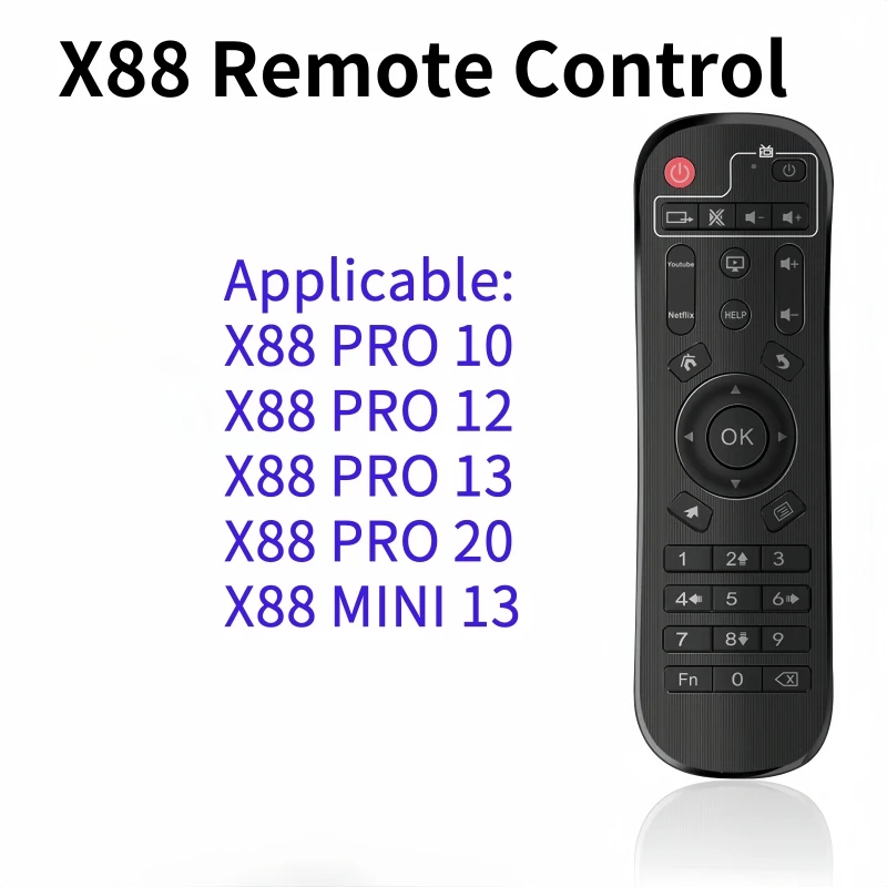 Infrared Remote Control For X88 Set-top Box Series For X88 PRO 20  X88 PRO 10   X88 PRO 12  X88 PRO 13   X88 MINI 13