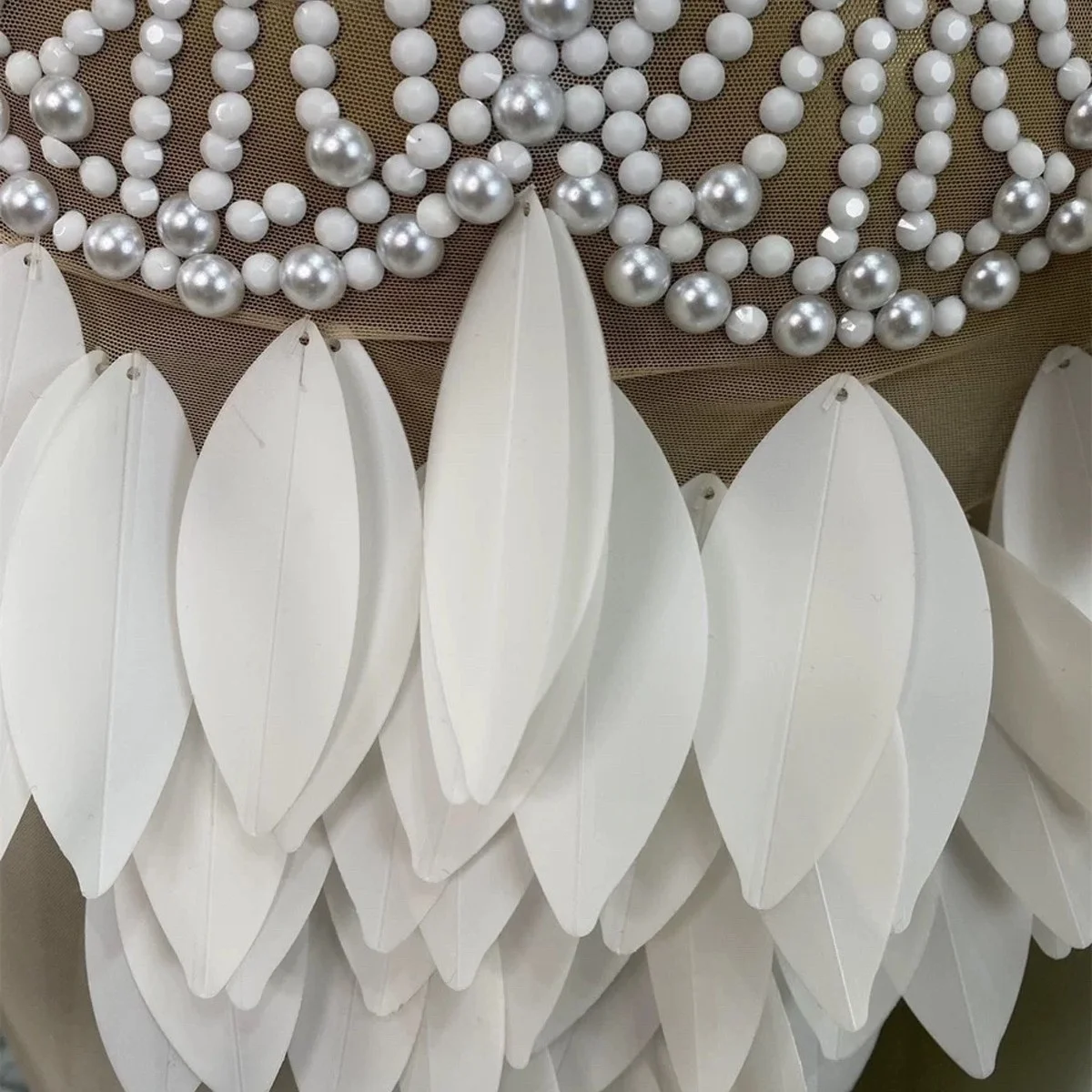 500g DIY Jewelry Accessories Performance Costume Decorations loosen Sequins 3D Large Leaf Sequins 83*33mm Hand Sewn Paillettes