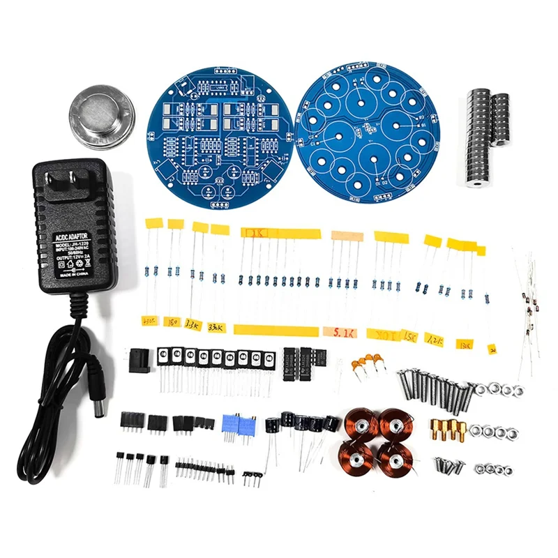 【NEW】스마트 자기 부상 DIY 키트 서스펜션 자기 전자 키트 회전 자기 서스펜션 모듈 300G US 플러그