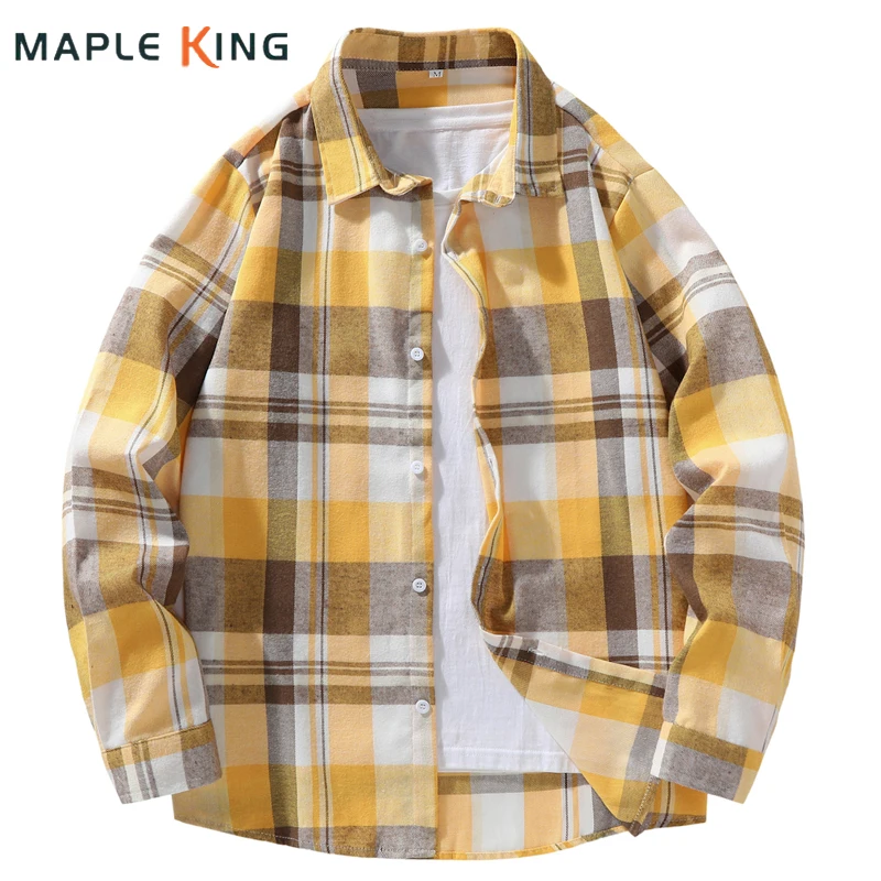 

Vintage Plaid Shirts for Men Women Casual Long Sleeve Cardigan Streetwear 2025 Fall Clothes Work Shirt Camisa Social Masculina