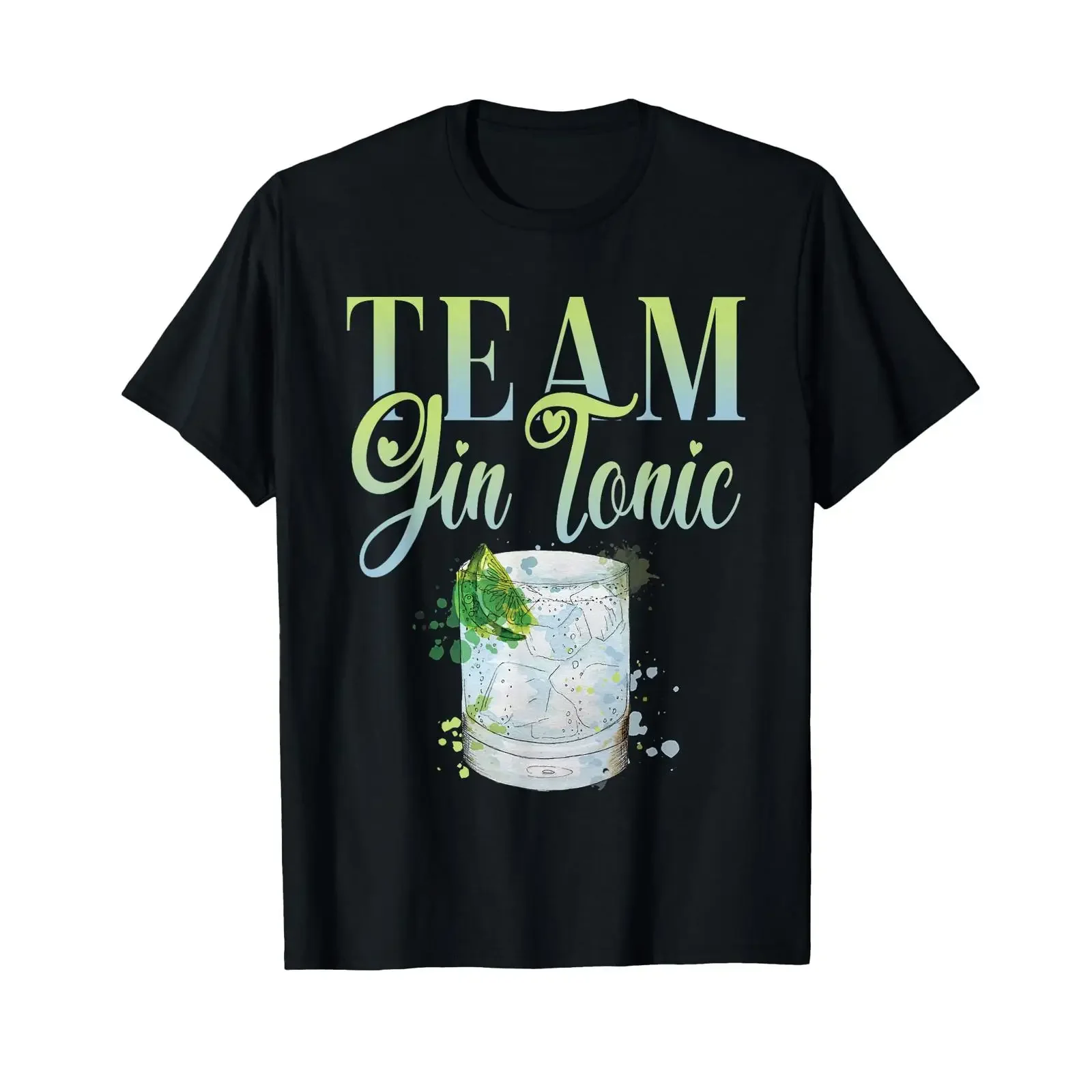 Hen Party Team Gin Tonic Cocktail for Bartender T Shirt vintage Washed Slightly Comfortable homme Versatile graphic Soft Unisex