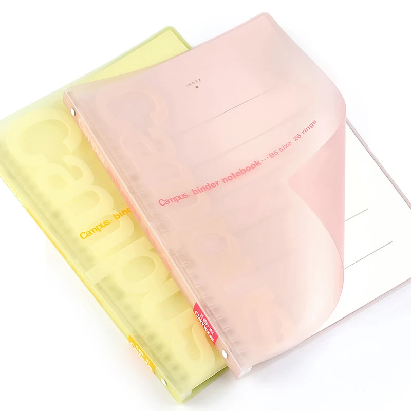 KOKUYO Campus Notebook Binder Note B5 PVC trasparente opaco Soft Shell programma giornaliero Budget Planner Journal Diary Stationery