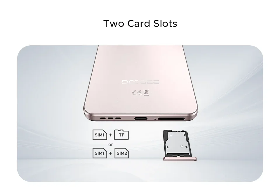 DOOGEE Note58 Pro Smartphone 6.75" HD+ Display Telephon Portable 8GB RAM 256GB ROM 6250mAh Battery Android 15 NFC Mobile Phones