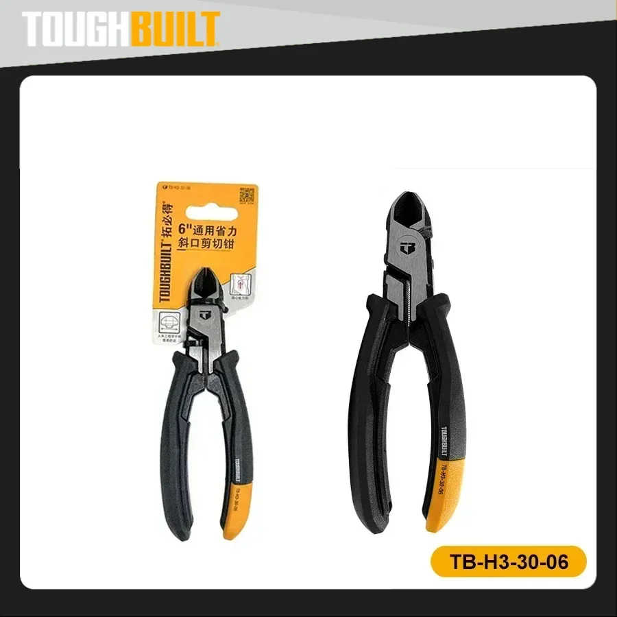 

Genuine TOUGHBUILT 6" General Purpose Labor Saving Diagonal Cutting Pliers Hand Tools Toughbuilt Pliers TB-H3-30-06