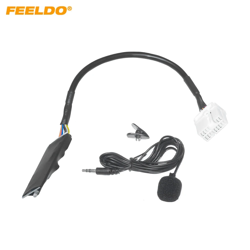 14Pin Audio Radio Adapter Bluetooth Aux Cable with Microphone Handsfree for Honda Accord Civic CRV Siming Odyssey Fit