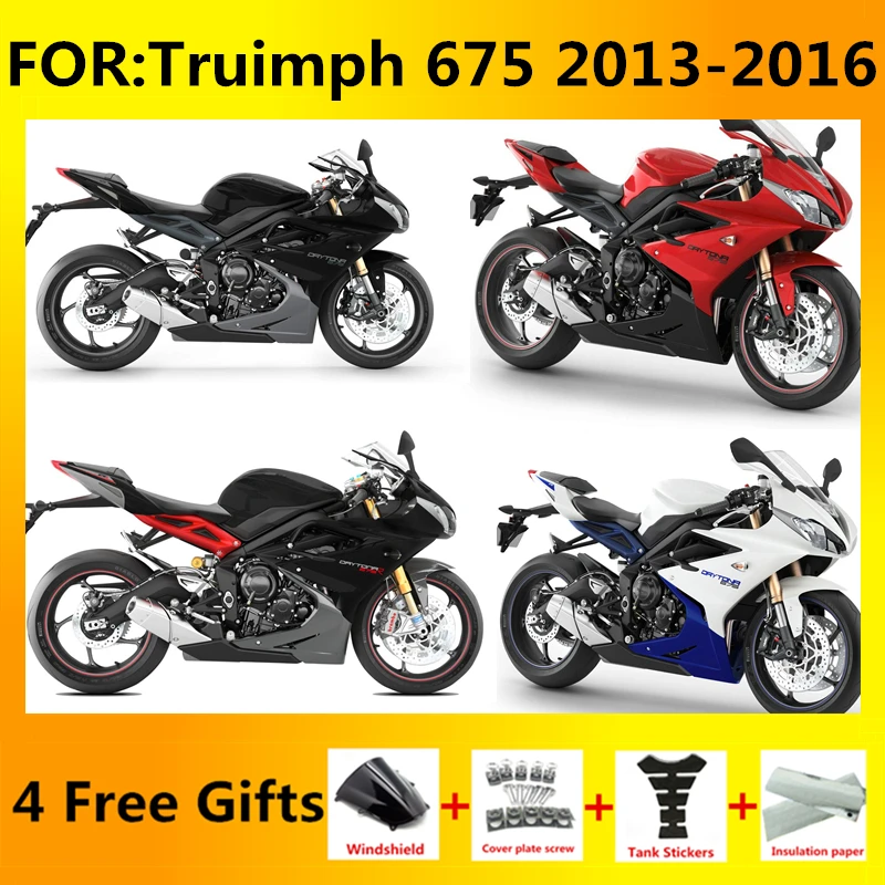 Motorcycle Fairing Set Body Kit fit Plastic For Triumph Daytona 675 2013 2014 2015 2016 Accessories Full fairings Bodywork