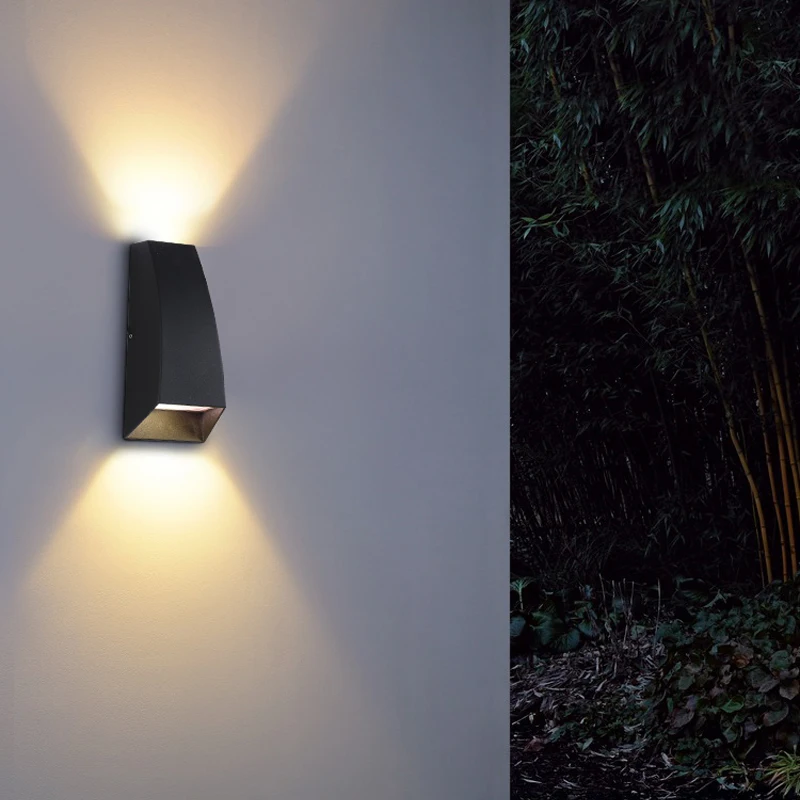 

Outdoor Waterproof LED Wall Lamps UP and Down Wall light AC90-260V 2*3W COB bulb Aluminum Courtyard Garden Porch Corridor Lights