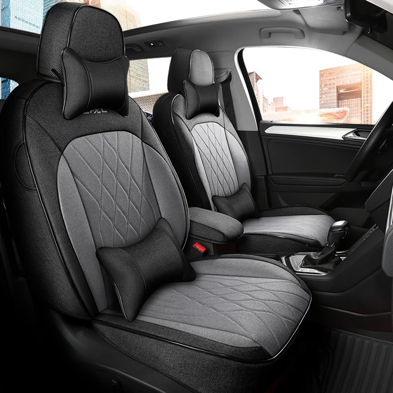 

1:1 индивидуальные льняные чехлы на автомобильные сиденья для Kia k5 dl3 2011 ~ 2015 Mazda CX5 2017 ~ 2024 Tesla Model y 2024 автомобильные аксессуары для интерьера