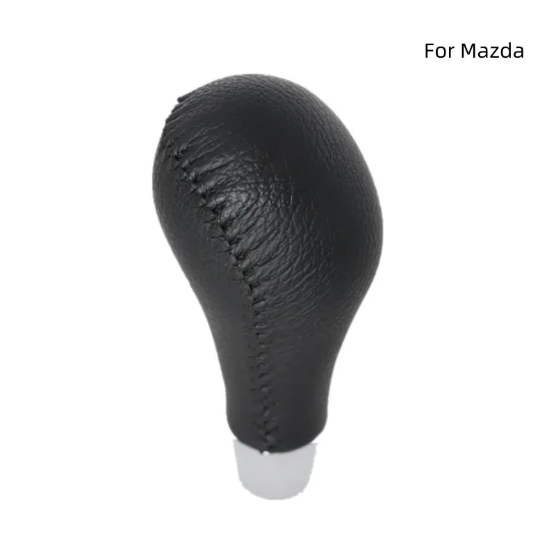 

for Leather Wrapped Gear Lever Head for Mazda Automatic Transmission Handball Gear Shift Lever Car Accessory