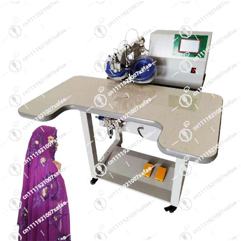 China Automatic Ultrasonic Heat Fixation Applicator Rhinestone Transfer Machine PLC Heat Fixation Set for Garment for Fabric