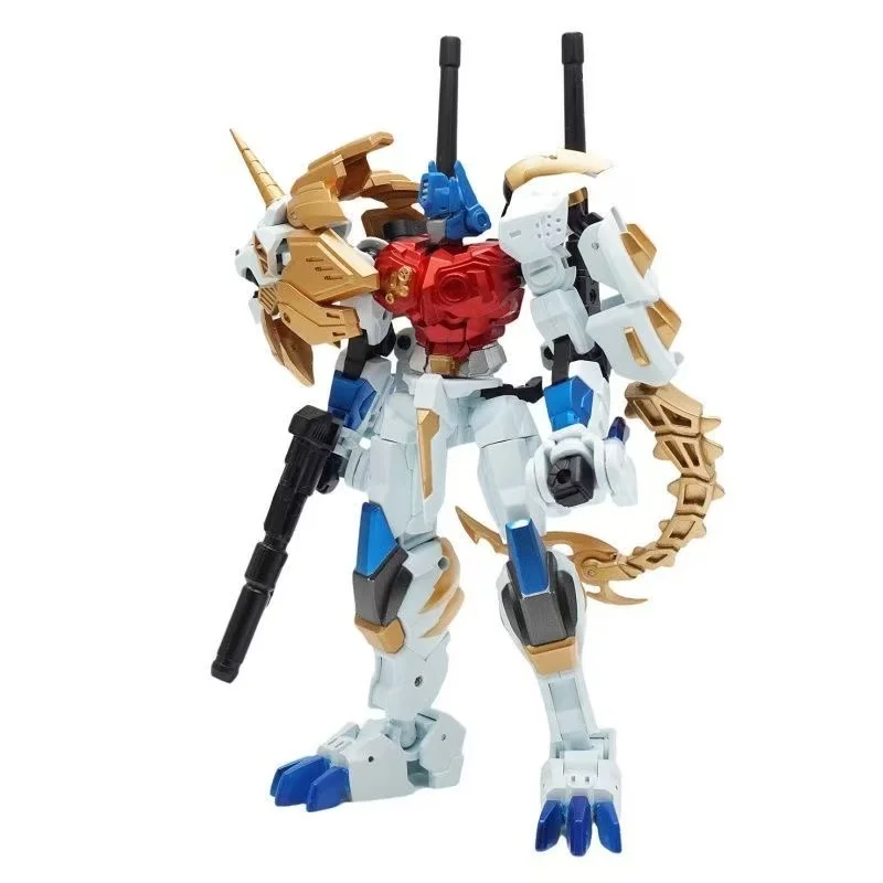 Transformationsspielzeug 8816, Löwenkommandant aus Stahl, weißer Löwe, Actionfigur, Modell, Originalverpackung, Figurensammlung, Geschenk