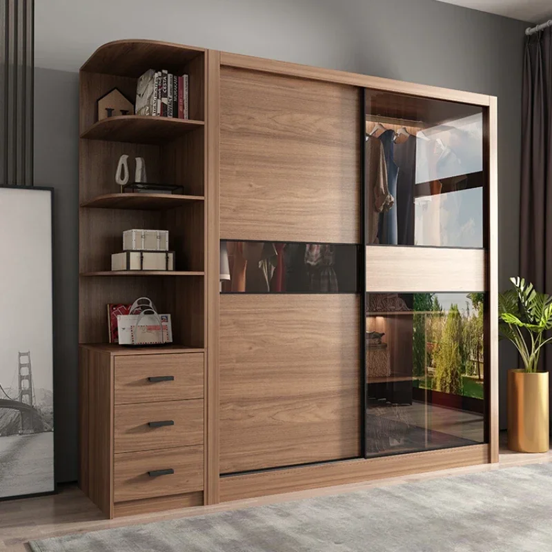 Luxury Modern Organizer Wardrobes Shelf Side Cabinets Drawers Storage Wardrobes Closet Clothes Guarda Roupa Casal Furniture