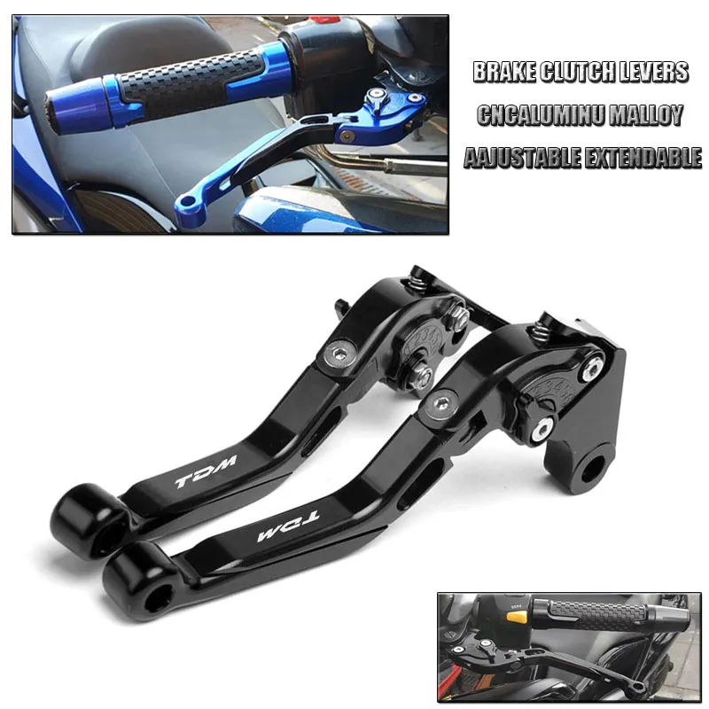 LOGO TDM For TDM 900 TDM900 2003 2002 Motorcycle Accessories Adjustable Brakes Clutch Levers Handle Bar