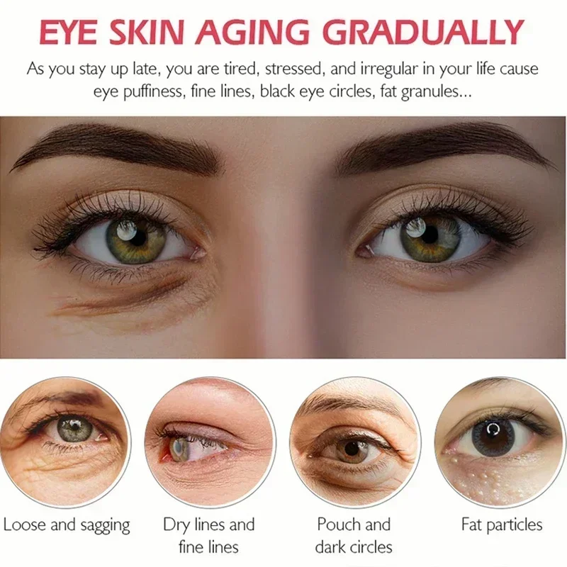 Eye Anti-Wrinkle Cream Fades Fine Lines Anti Dark Circles Eye Serum Remove Eye Bags Puffiness Anti-Aging Firmness Care