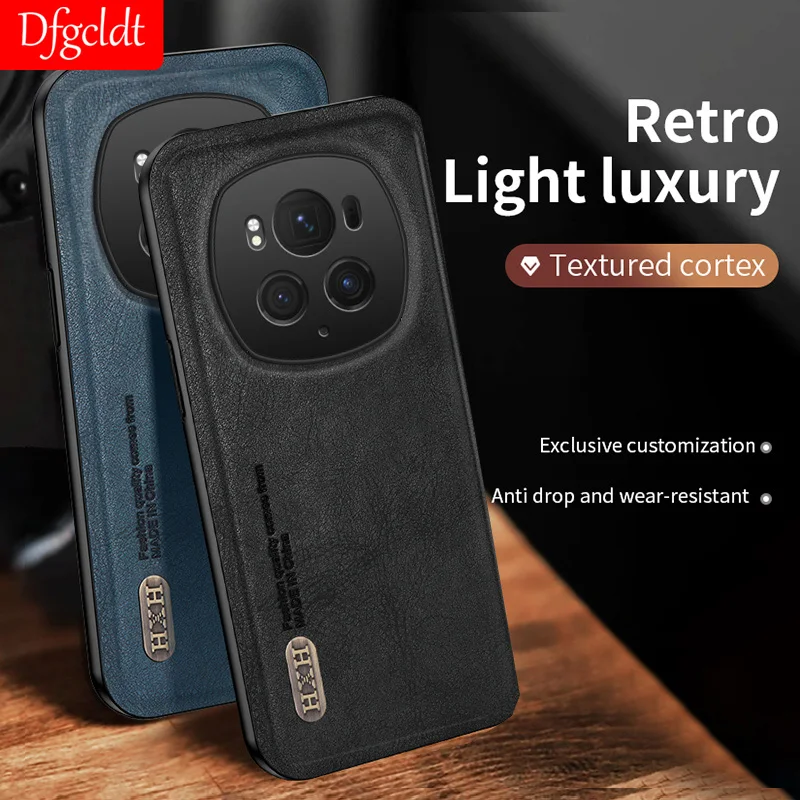 

Luxury Leather Phone Case For Honor Magic 6 5 Ultimate Business Magnetic Cover Honor 100 90 Lite X50 Pro X9B X9A X8B X7B Case