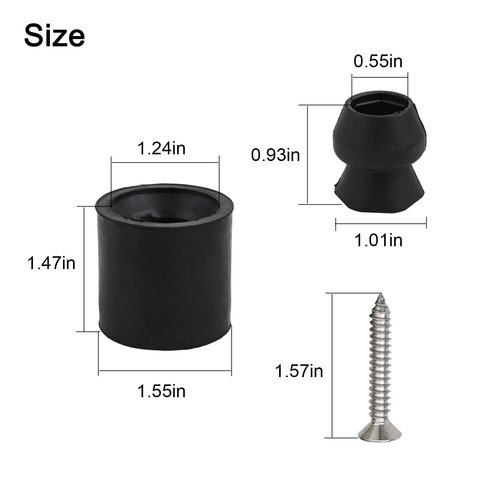 Trailer Enhancements RV Door Bumper Door Support Kit Easy To Install Includes Screws And Plastics For Campers For RVs