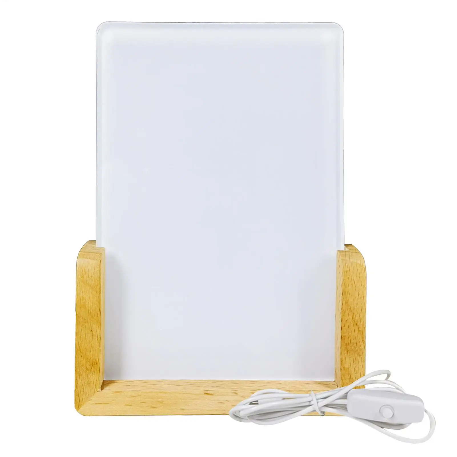 Led Picture Frame Sublimation Acrylic Night Lights Blank Display Stand Crafts Decoration For Home Birthday Christmas Women