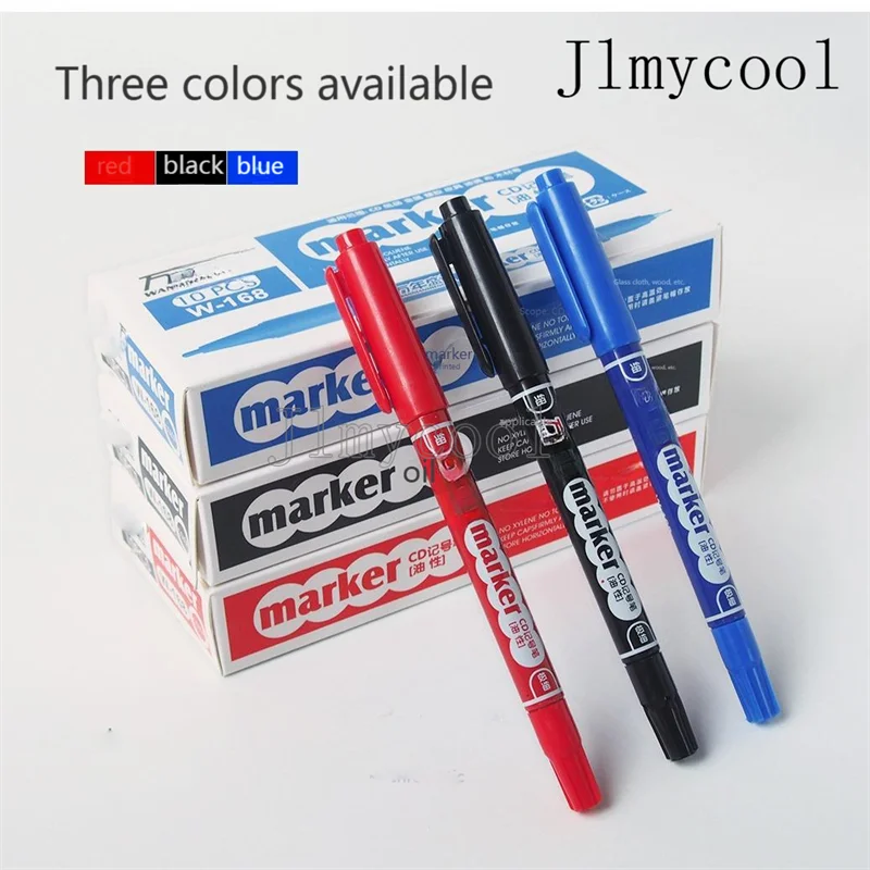 Marker Oily and Non-fading Small Double-ended Hook-up Watercolor Marker CD Disc Pen #168