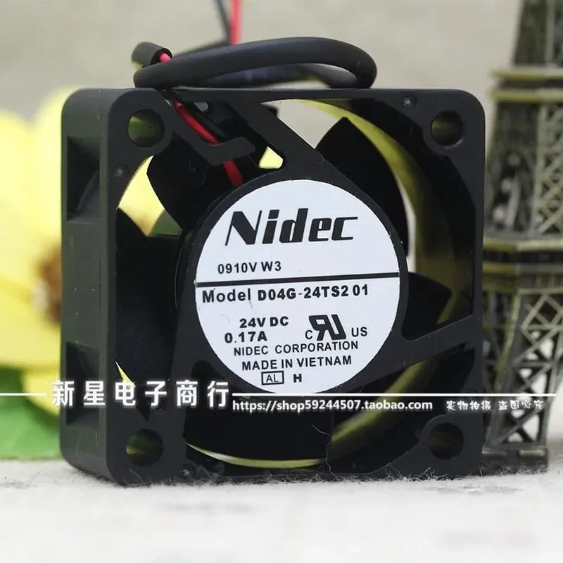 for Japan NIDEC 24V 0.17A 4CM 4020 Inverter Silent Fan D04G-24TS2 01