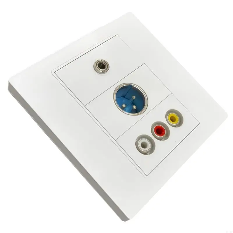 86 Customizable Modular Panel Wall Outlet Mount Socket for Sound Video Interfaces Embedded Frame ABS Construction 83CE