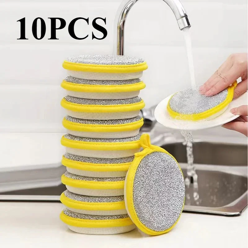 Dishwashing Sponge Reusable Washable Sponges Double Side Magic Sponge To Wash Dishes Useful Things for Kitchen Clean Tools