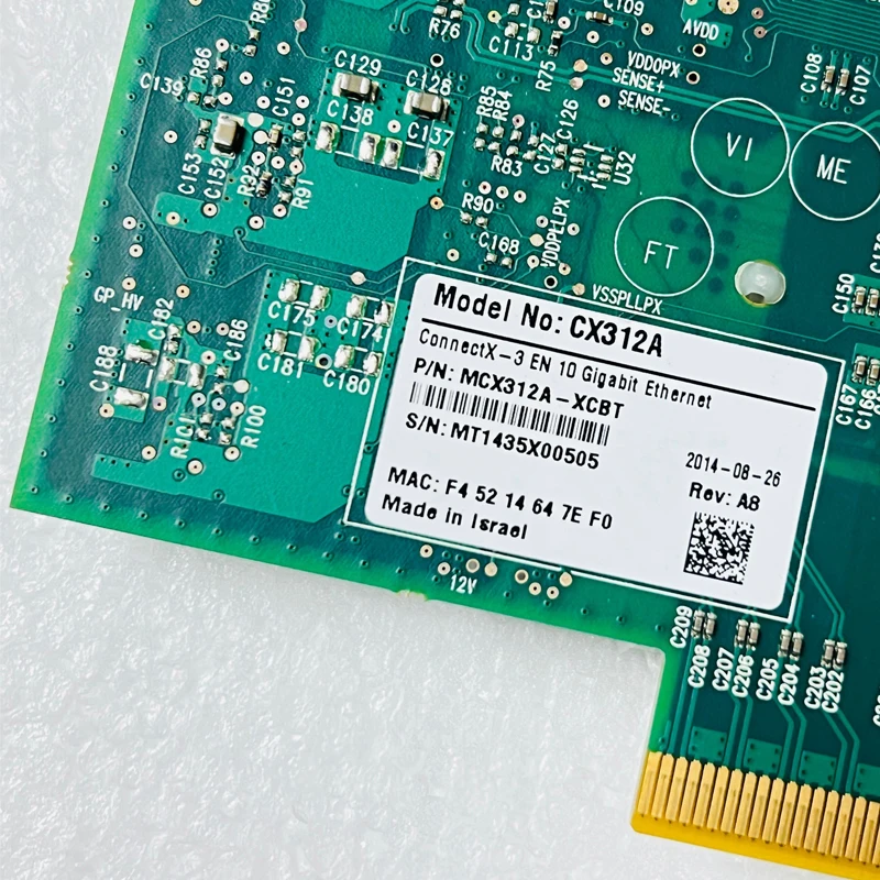Original For IBM Mellanox CX312A MCX312A-XCBT 10G Dual-Port Ten Gigabit Optical Fiber Network Adapter 100% Tested