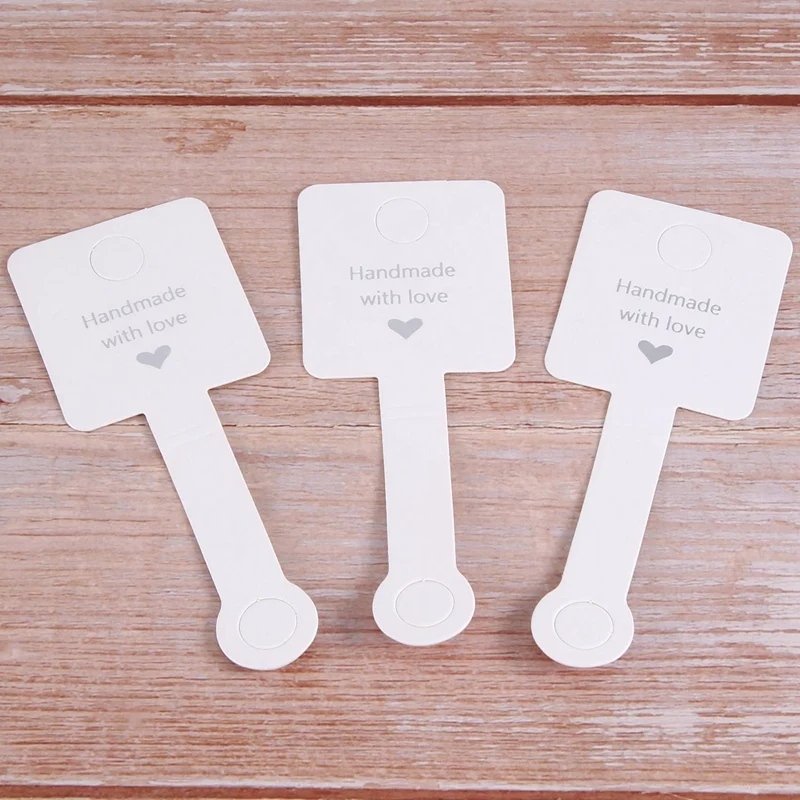 500 PCS Handmade With Love Mini Gift Paper Tags Gift Labels Paper Kindness For Gift Wrap, Wedding